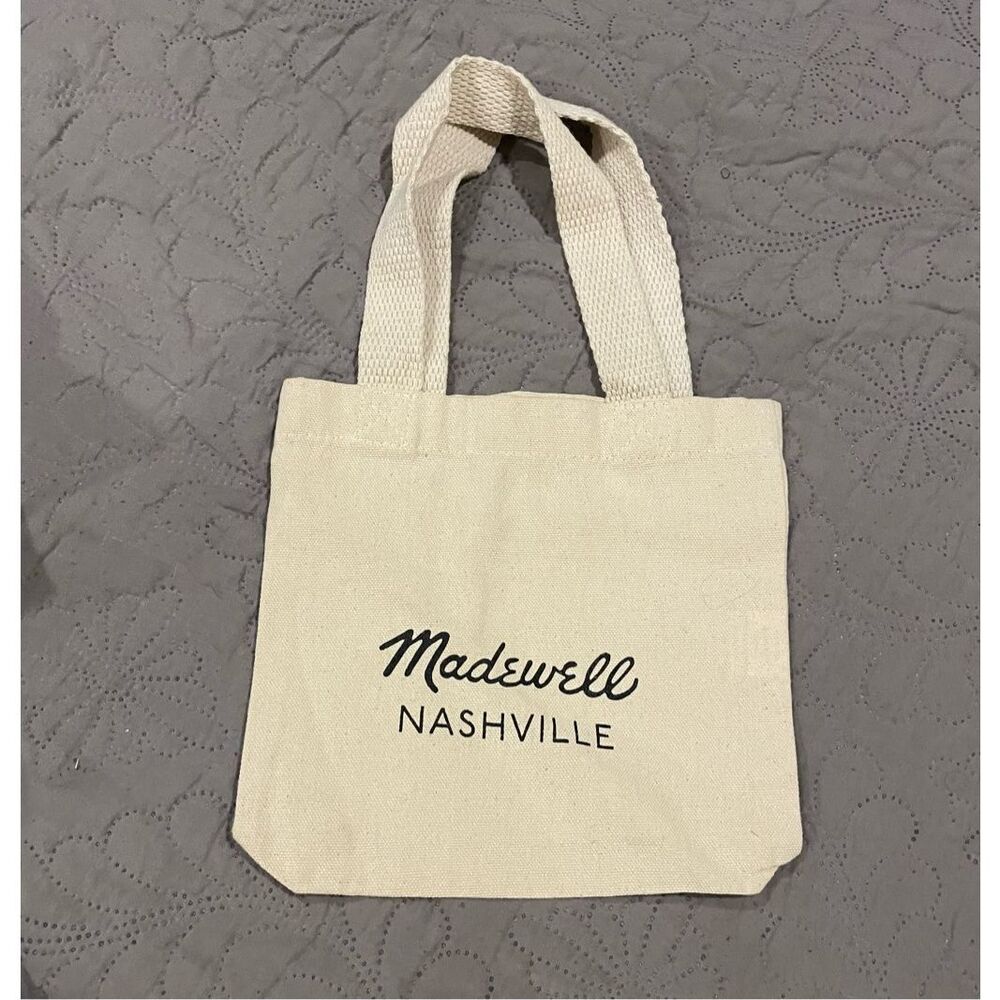 Madewell Mini Canvas Reusable Tote Cream